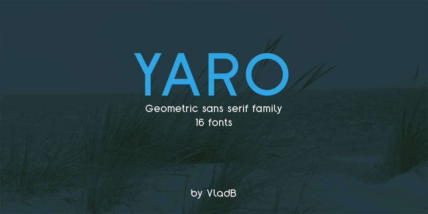 Пример шрифта Yaro